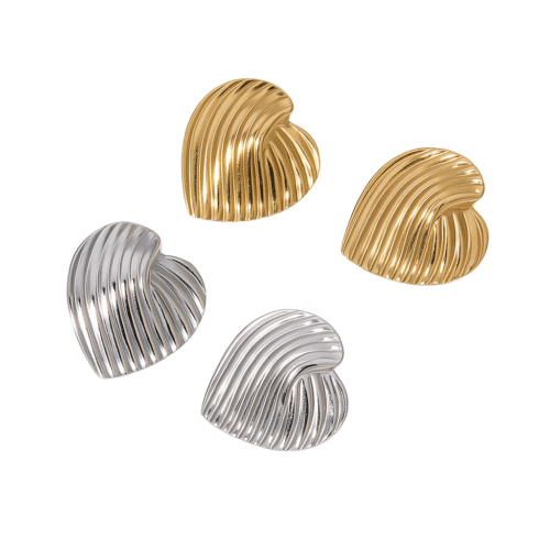 pendientes de corazones diseño geométrico